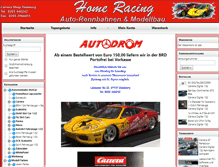 Tablet Screenshot of homeracing-shop.de